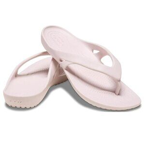 Crocs KADEE II ~ Flip Flops/Thong Sandals - Women's Size 9 - Barely Pink - New!